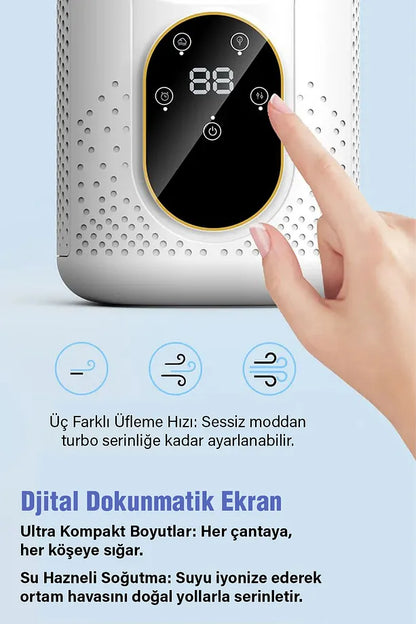 Taşınabilir Kişisel Hava Soğutucu 4 Ü Bir Arada. Hava Soğutucu